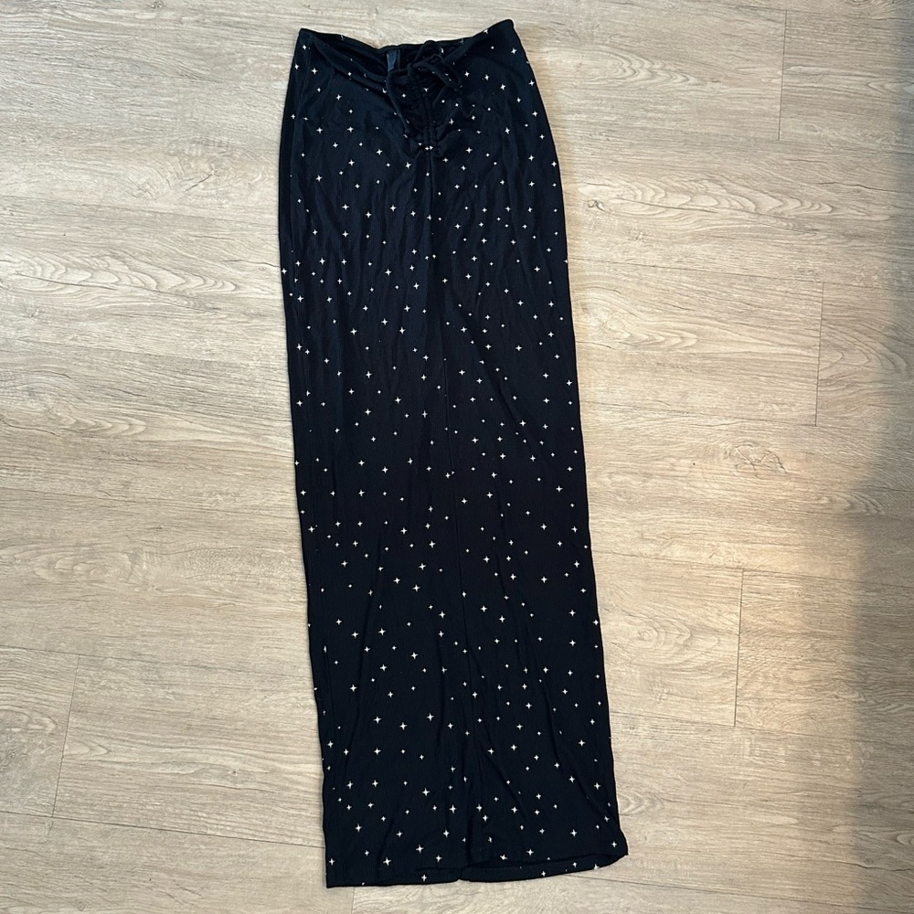 Skims Soft Lounge Star Print Maxi Skirt